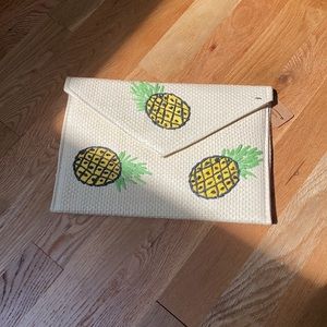 NWT pineapple clutch